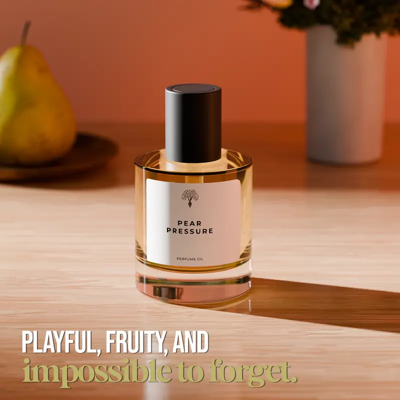Pear Pressure Perfume Oil for Women – Long-Lasting Fruity Floral Fragrance Oil, Elegant Concentrated Roll-On Perfume for Daily Wear, Date Nights & Special Occasions