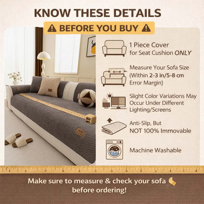 Luxury Thick Sofa Cover – Washable Non-Slip Couch Protector for Sectional Sofa, Loveseat & 3-Seater Couch