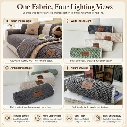 Luxury Thick Sofa Cover – Washable Non-Slip Couch Protector for Sectional Sofa, Loveseat & 3-Seater Couch