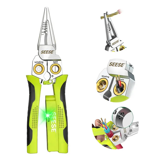 ✅ 8-in-1 Wire Stripper Pliers with Voltage Tester, Multifunctional Electrical Tool for Cutting, Stripping, Crimping & Pulling Wires