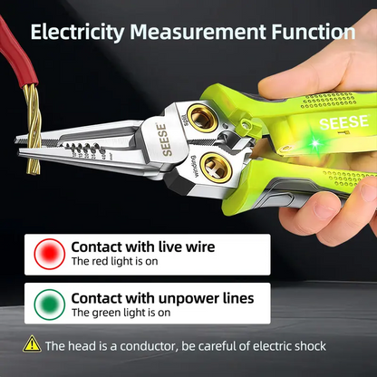 ✅ 8-in-1 Wire Stripper Pliers with Voltage Tester, Multifunctional Electrical Tool for Cutting, Stripping, Crimping & Pulling Wires