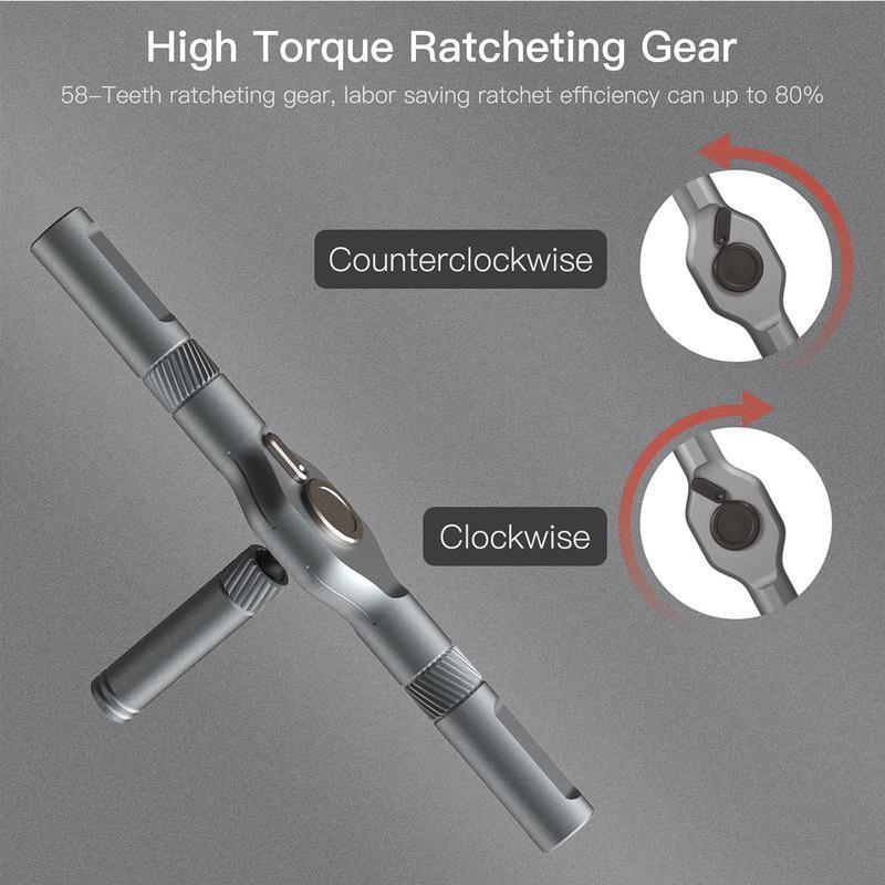 All-in-One Ratchet Magnetic Screwdriver Set – S2 Steel Precision Bits, Removable Screwdriver Kit for DIY, Furniture Assembly & Home Repair