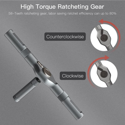 All-in-One Ratchet Magnetic Screwdriver Set – S2 Steel Precision Bits, Removable Screwdriver Kit for DIY, Furniture Assembly & Home Repair