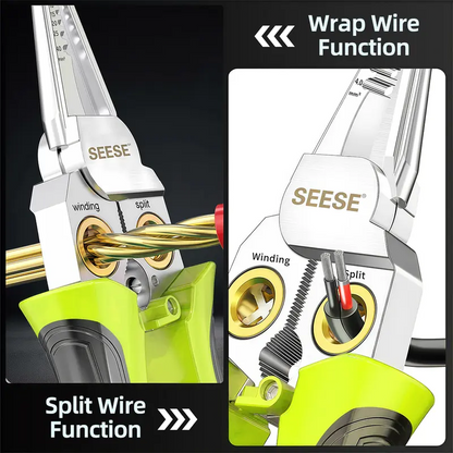 ✅ 8-in-1 Wire Stripper Pliers with Voltage Tester, Multifunctional Electrical Tool for Cutting, Stripping, Crimping & Pulling Wires