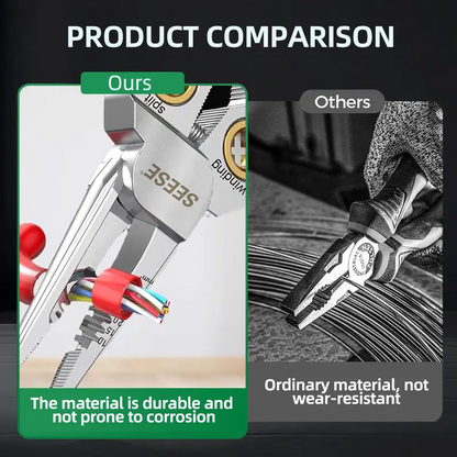 ✅ 8-in-1 Wire Stripper Pliers with Voltage Tester, Multifunctional Electrical Tool for Cutting, Stripping, Crimping & Pulling Wires
